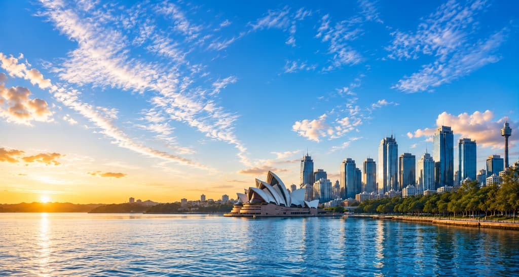 Sydney Skyline & Opera House Background